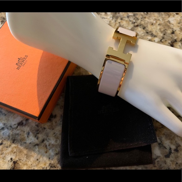 🚫SOLD🚫100% AuthenticHermes wide clic clac bangle - Picture 1 of 5